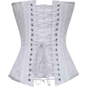 Ida White Brocade Corset