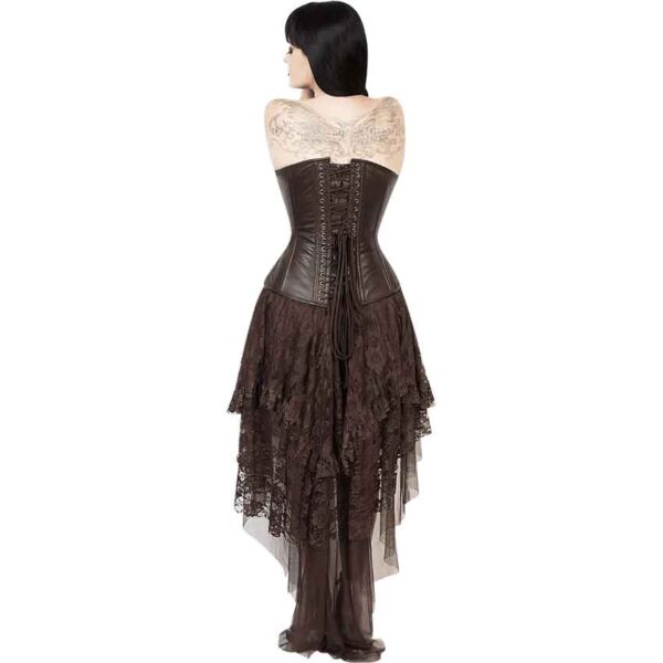 Brown Lace Steampunk Skirt