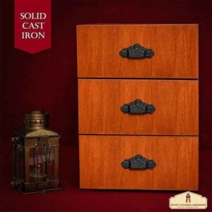 Inscribed Cup Style Cabinet Pulls - Set of 4