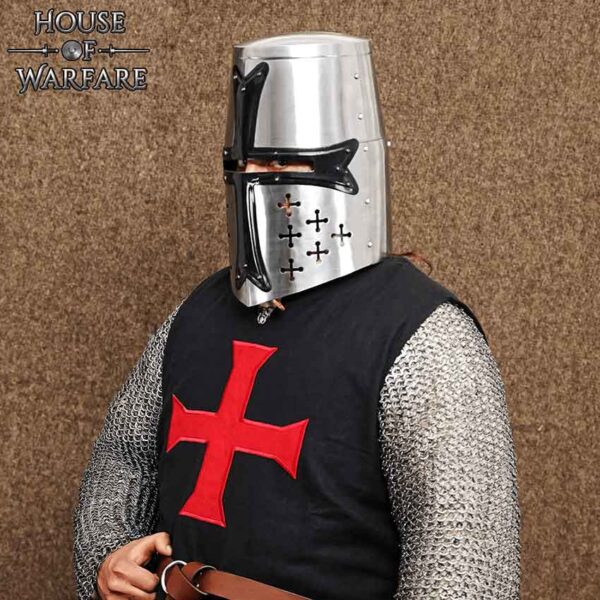 Crusader Knight Great Helm - 16 Gauge