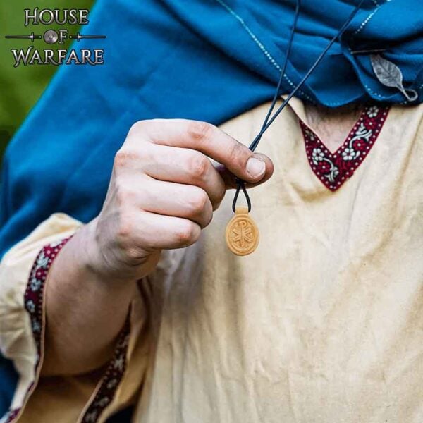 Chi Rho Roman Bone Pendant