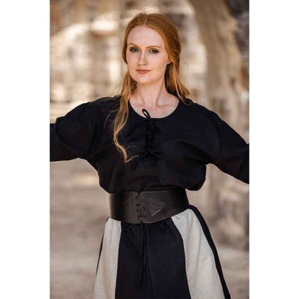 Alana Viking Corset Belt - Black