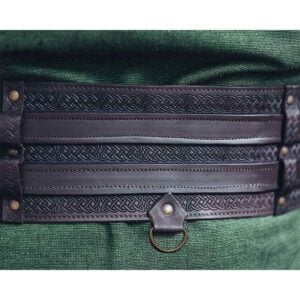 Anike Wide Viking Belt - Dark Brown