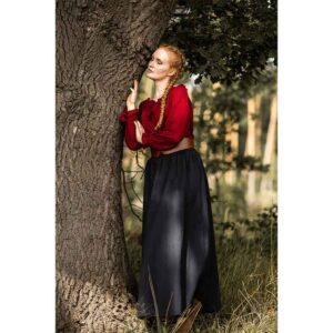 Edith Medieval Blouse - Red
