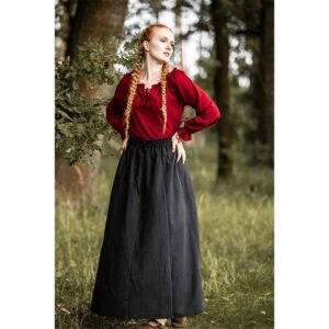 Edith Medieval Blouse - Red