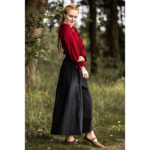 Edith Medieval Blouse - Red