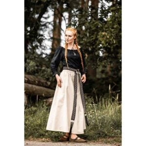 Edith Medieval Blouse - Black