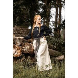 Edith Medieval Blouse - Black