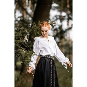Edith Medieval Blouse - White