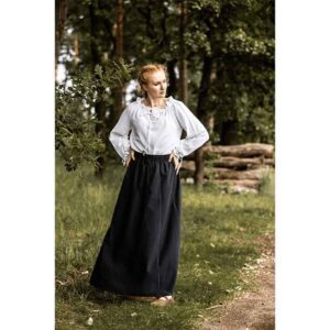 Edith Medieval Blouse - White
