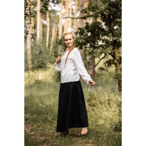 Edith Medieval Blouse - White