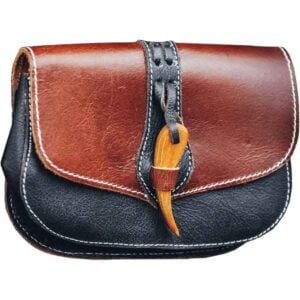 Adalar Medieval Leather Pouch - Brown