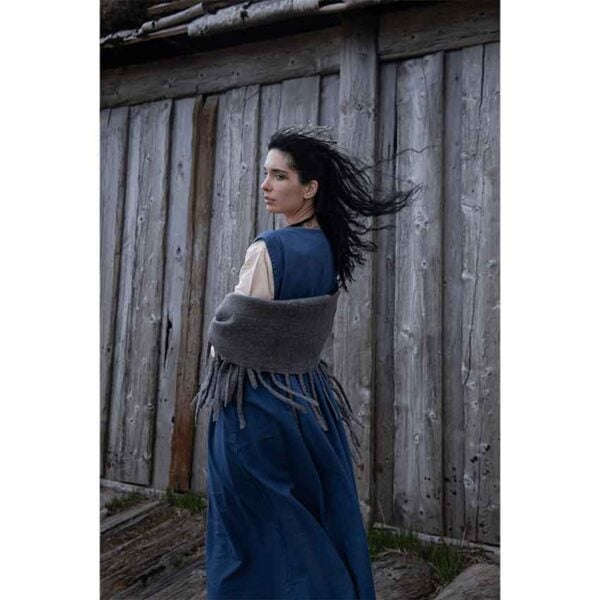 Viking Wool Shawl - Grey