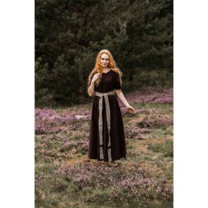 Melisande Short Sleeve Medieval Gown - Brown