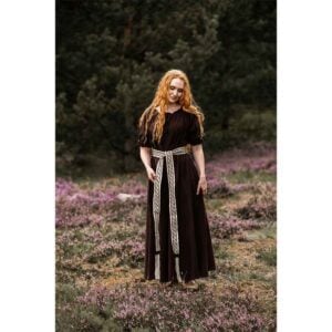 Melisande Short Sleeve Medieval Gown - Brown