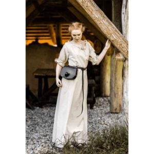 Melisande Short Sleeve Medieval Gown - Hemp