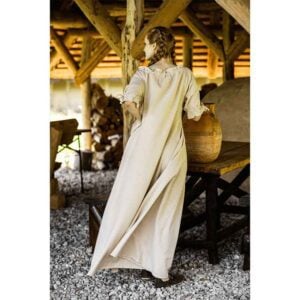 Melisande Short Sleeve Medieval Gown - Hemp