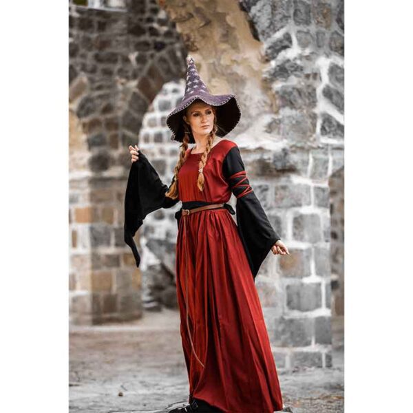 Star Wool Witch Hat - Brown