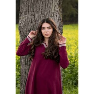 Brigida Viking Dress - Red