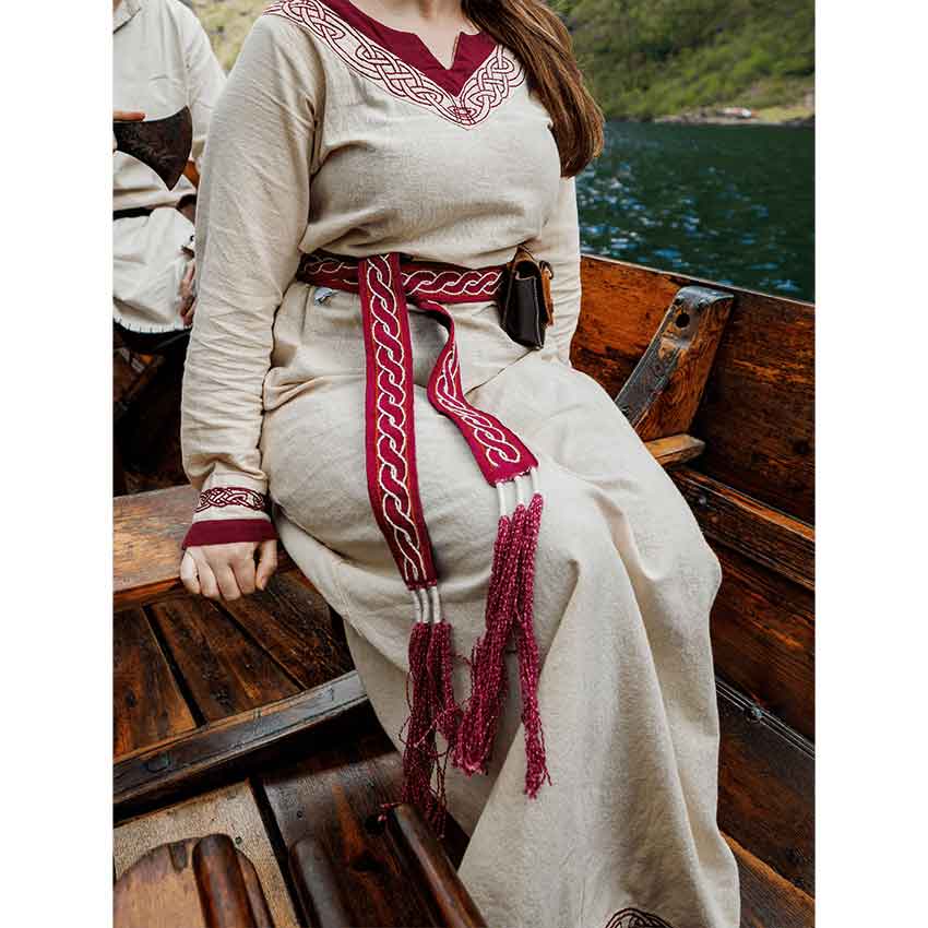 Elina Viking Belt - Red | Cotton