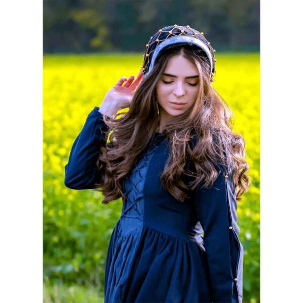 Elaine Noble Lady's Velvet Bonnet - Black