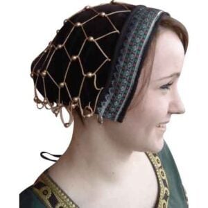 Elaine Noble Lady's Velvet Bonnet - Brown