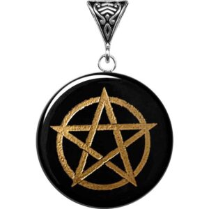 Pentacle Obsidian Pendant