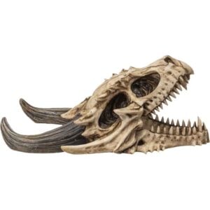 Roaring Dragon Skull Statue