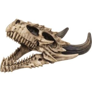 Roaring Dragon Skull Statue