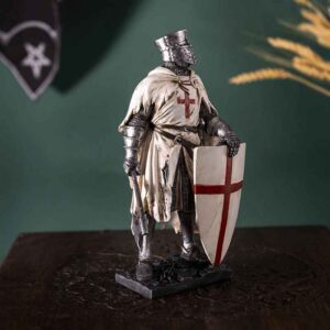 Battleworn Crusader with Axe Statue