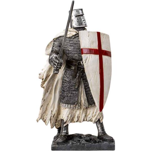 Battleworn Knight with Sword Statue