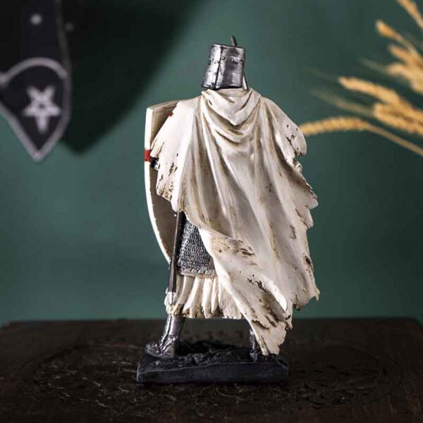 Battleworn Knight with Sword Statue