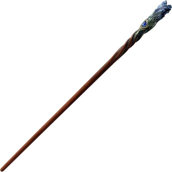 Sapphire Plume Peacock Wand