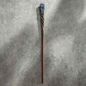 Sapphire Plume Peacock Wand