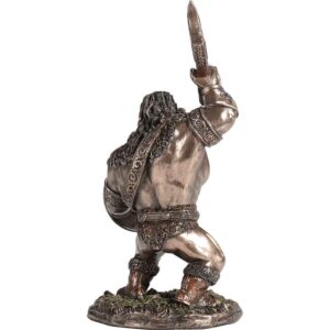 Cartoon Viking Warrior with Axe Statue