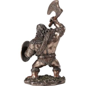 Cartoon Viking Warrior with Axe Statue