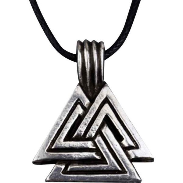 Large Valknut Viking Necklace