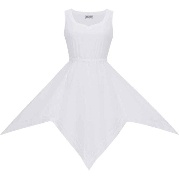 Robyn Short Hooded Medieval Dress with Chemise - Burgundy Wine