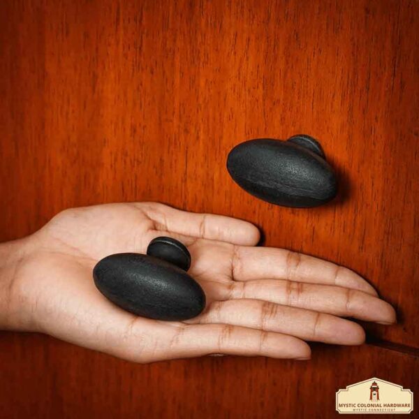 Hand Forged Large Oval Drawer Pull - Set of 4