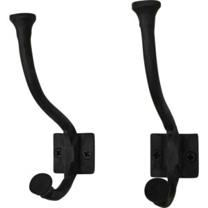 Cast Iron Traditional Wall Hook - Set of 2