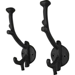 Cast Iron Branch Wall Hook - Set of 2