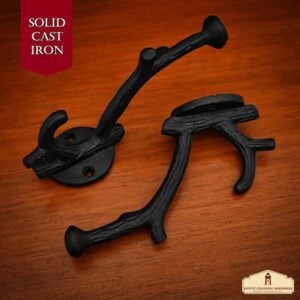 Cast Iron Branch Wall Hook - Set of 2