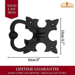 Gothic Fleur de Lis Cast Iron Door Knocker