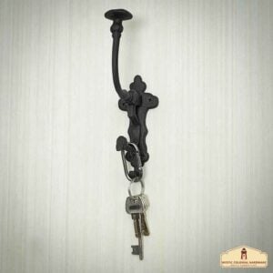 Fancy Victorian Cast Iron Wall Hook - Set of 2