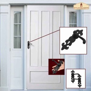 Cast Iron Fleur de Lis Door Latches - Set of 2