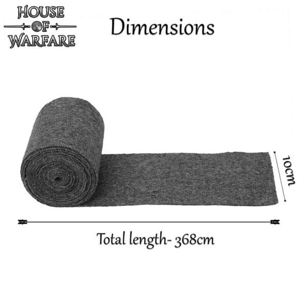 Woolen Leg Wraps with Brooches - Grey