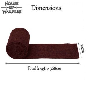 Woolen Leg Wraps with Brooches - Dark Red