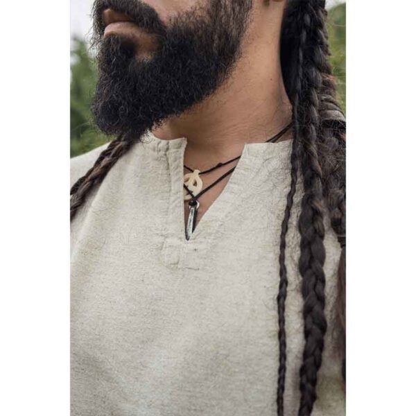 Ragnar Linen Viking Tunic - Natural