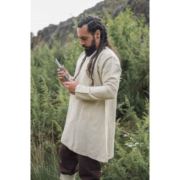 Ragnar Linen Viking Tunic - Natural