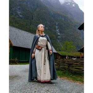 Elinor Classic Medieval Cloak - Grey